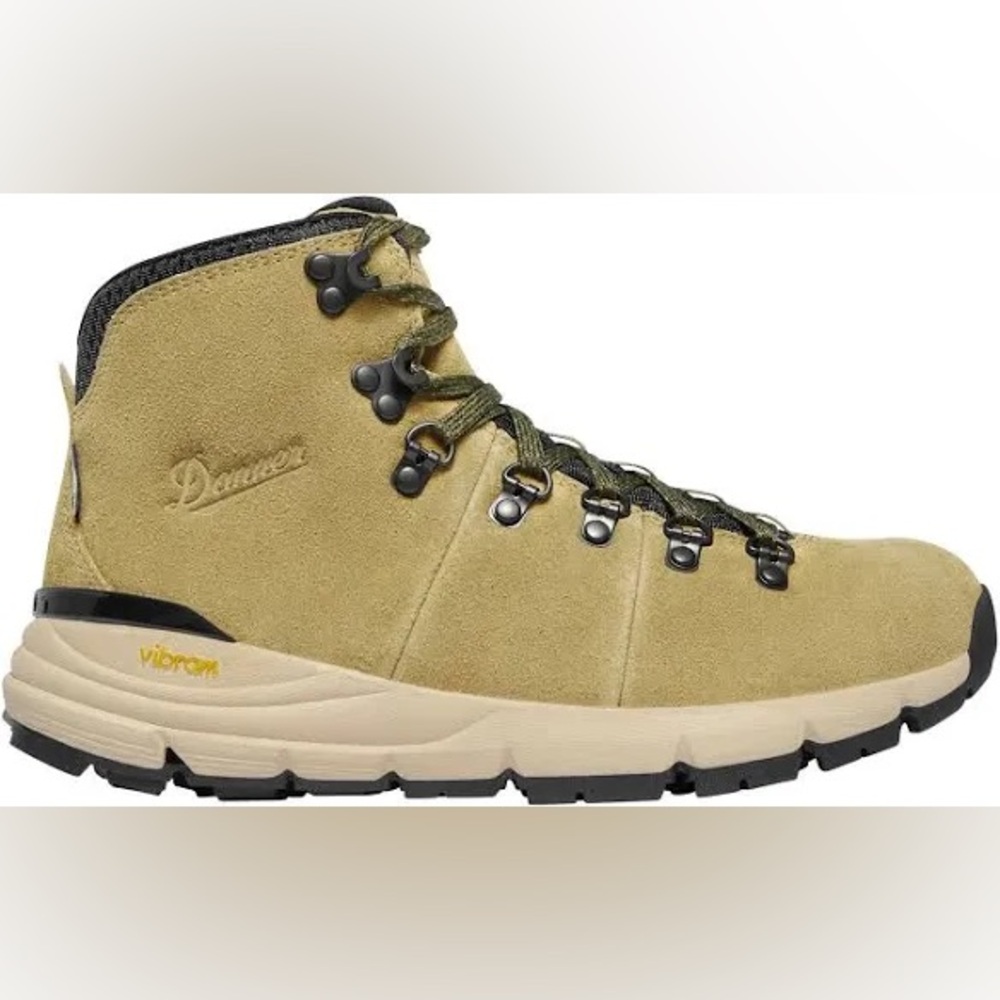 Danner Womens Mountain 600 Antique Bronze/Murky Green Suede Hiking Boots Size 8